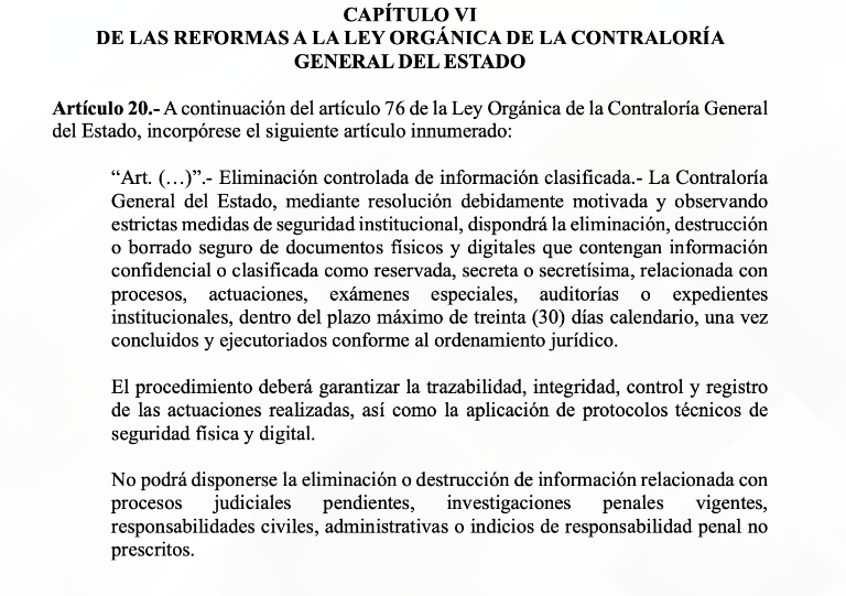 $!Parte de la Ley Orgánica Reformatoria para Prevenir y Sancionar el Uso Delictivo de Uniformes, Insignias y Distintivos Institucionales.