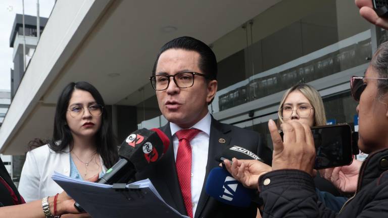 El abogado Edwin Romero en el Complejo Judicial Norte.
