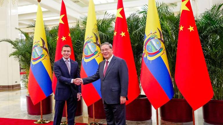 El presidente de la República, Daniel Noboa, mantuvo un encuentro bilateral con Li Qiang, primer ministro del Consejo de Estado de la República Popular China.