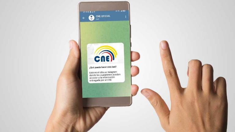 En el canal en Telegram CNEOFICIALBOT podrá consultar el lugar de votación y seguir los resultados de las elecciones.