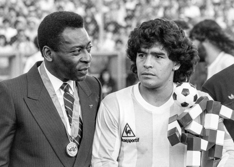 $!Pelé junto a Maradona