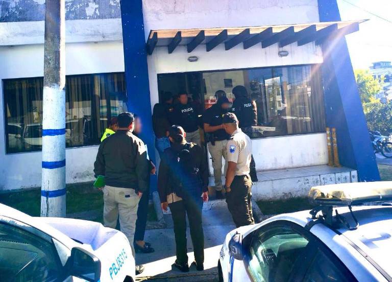 $!Allanamiento de la UPC de Iñaquito.