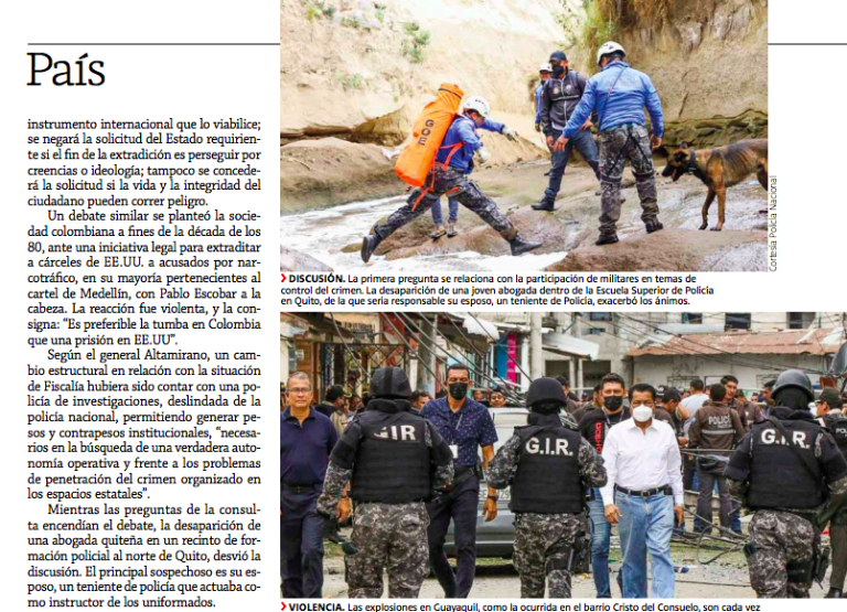 $!Radiografía a las ocho preguntas de la consulta popular: ¿Qué tan beneficiosas son para el Ecuador?