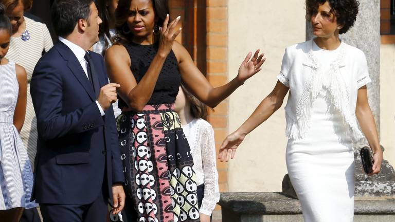 Michelle Obama admira &quot;La última cena&quot; en Milán