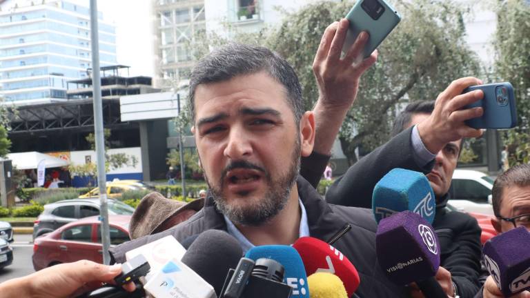 El alcalde de Guayaquil, Aquiles Alvarez, en el Complejo Judicial Norte.