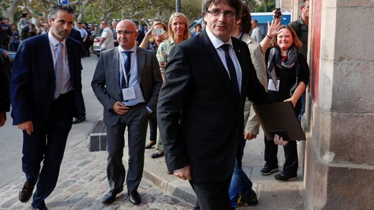 Discurso de Puigdemont sobre Cataluña se retrasa