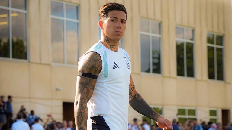 Enzo Fernández, jugador de la selección de Argentina.