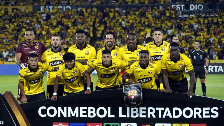 EL once titular que presentó Barcelona SC para enfrentar a Cruzeiro su último partido disputado.
