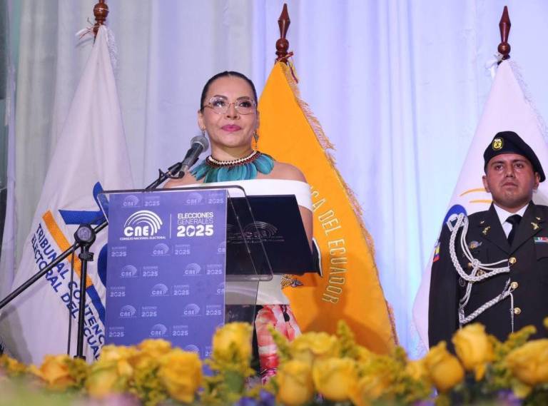 $!Fotografía que muestra a Diana Atamaint durante su intervención.