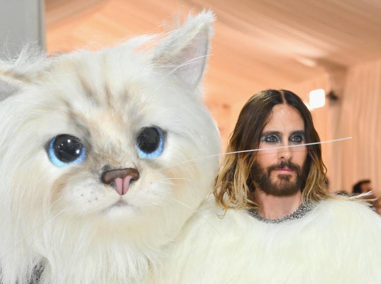 $!US actor Jared Leto arrives for the 2023 Met Gala at the Metropolitan Museum of Art on May 1, 2023, in New York. The Gala raises money for the Metropolitan Museum of Art's Costume Institute. The Gala's 2023 theme is “Karl Lagerfeld: A Line of Beauty.” (Photo by ANGELA WEISS / AFP)