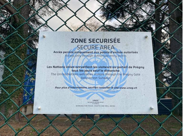 $!Las dependencias de la ONU en Ginebra tienen un dispositivo de seguridad extremo.
