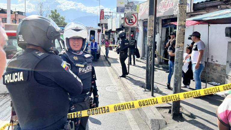 En el centro de Tumbaco se registró un altercado con armas de fuego.
