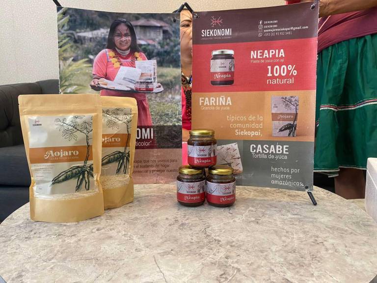 $!La Fariña y la Neapia (Ají negro) productos de la amazonía ecuatoriana.