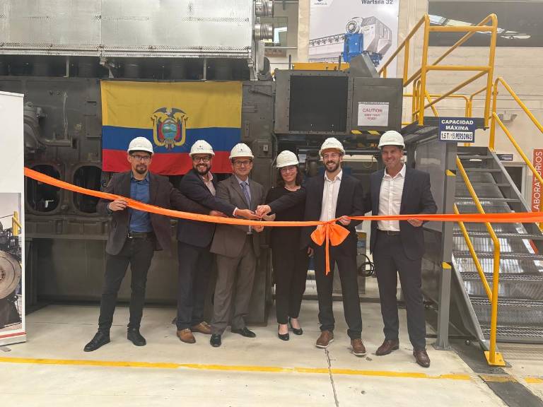 $!Directivos de Wärtsilä de la región y de Ecuador inauguraron el centro de entrenamiento en Tababela.