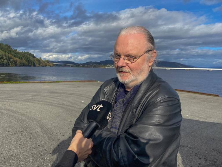 $!El ganador del Nobel de Literatura Jon Fosse durante una entrevista.