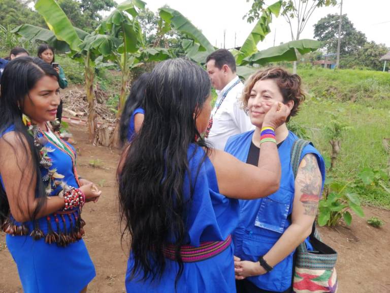 $!Natasha promueve los derechos desde la frontera norte de Ecuador.