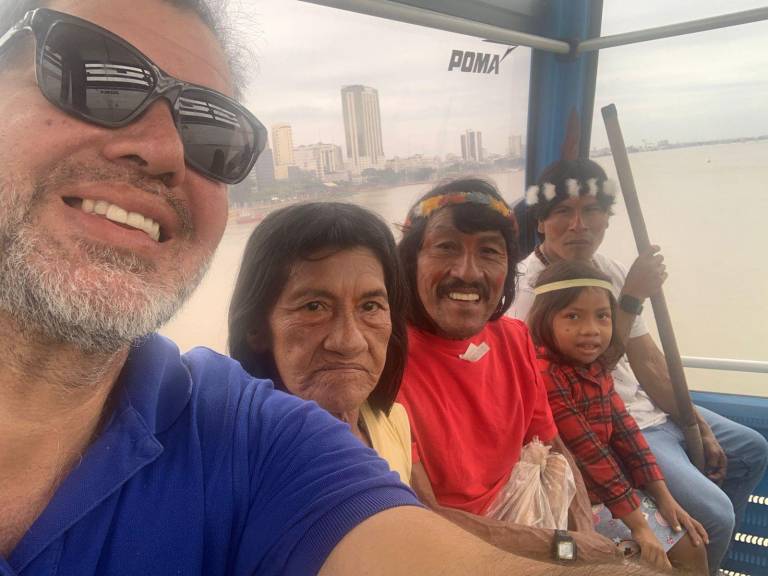 $!Así fue la visita de la comunidad Waorani del Yasuní, por primera vez en Guayaquil