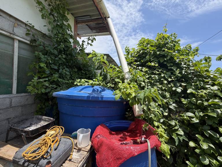 $!Sistemas artesanales de captación de agua de lluvia que utilizan varios hogares en la parte sur de Puná para tener disponibilidad de agua en el invierno.