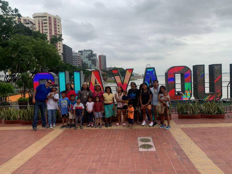 $!Así fue la visita de la comunidad Waorani del Yasuní, por primera vez en Guayaquil
