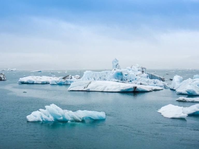 $!Fotografía de referencia del derretimiento de glaciares.