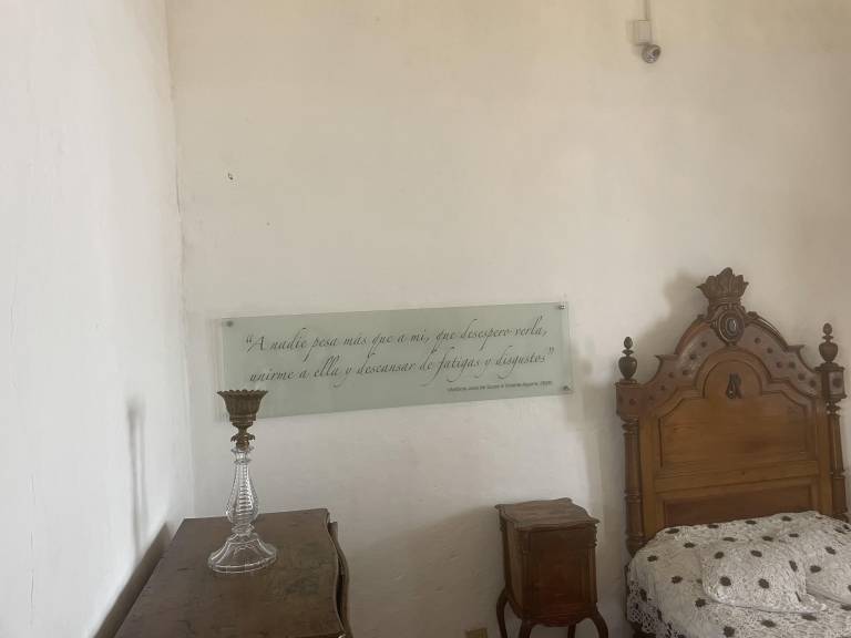 $!Una réplica de uno d elos dormitorios en la casa de Sucre en Quito. El museo, administrado por el Ministerio de Defensa, es de libre acceso.
