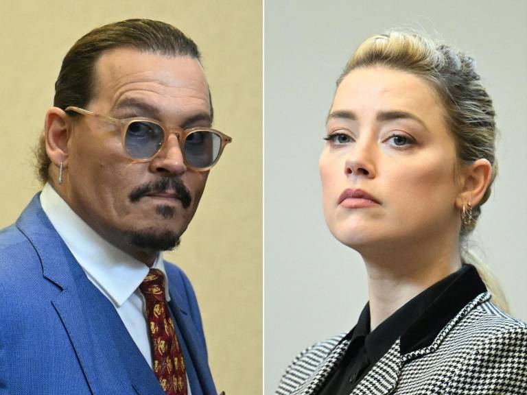 $!Foto del actor Johnny Depp y de la actriz Amber Heard quienes el día de hoy recibieron el veredicto del jurado.