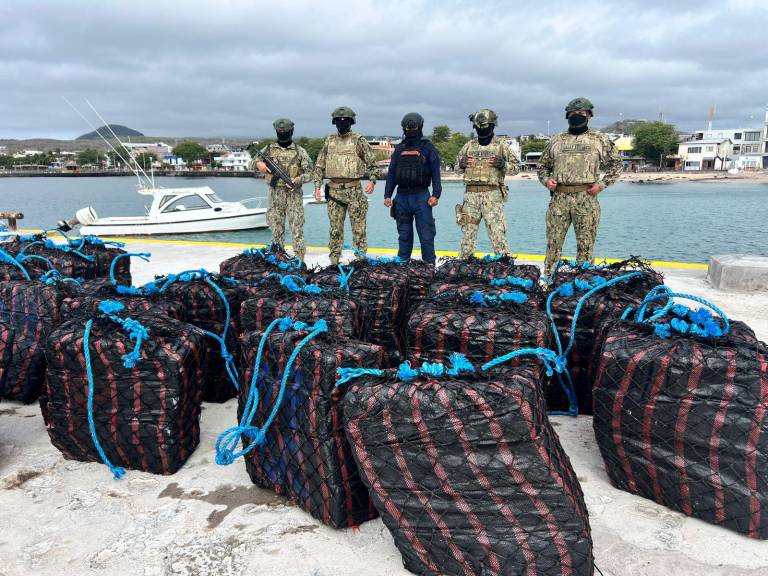 $!Cargamento de droga incautado en altamar.