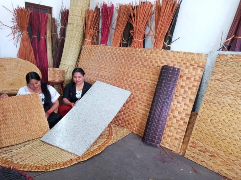 $!La mancomunidad del Lago San Pablo, fue el punto de origen del proyecto Tec_totora, apoyado por la experiencia y manejo de esta fibra de sus artesanas y expertos, logrando obtener un material de construcción con identidad.