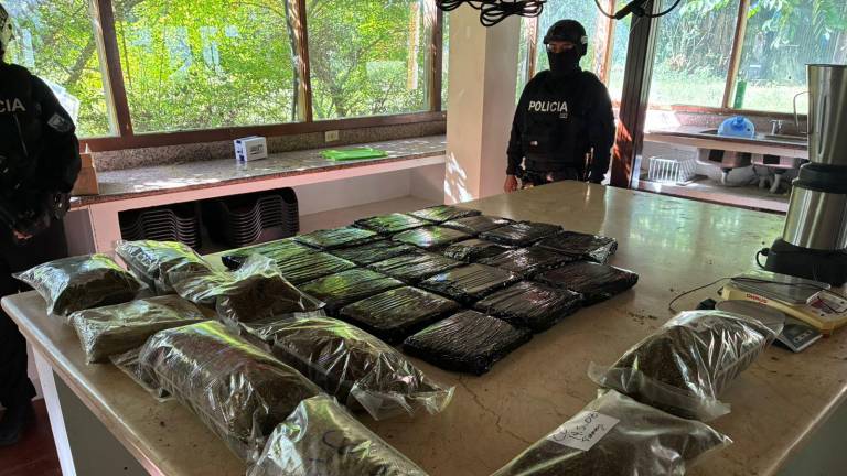 Hallan centro de producción y distribución de droga y armamento en Loja.