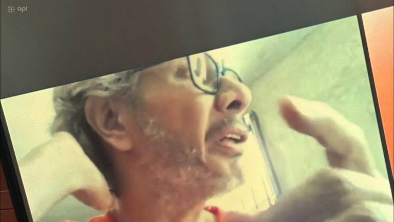 Jorge Glas durante la audiencia de habeas corpus. Foto: API