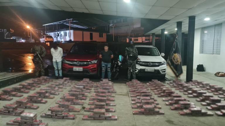 Más de media tonelada de droga fue decomisada tras persecución policial en Napo