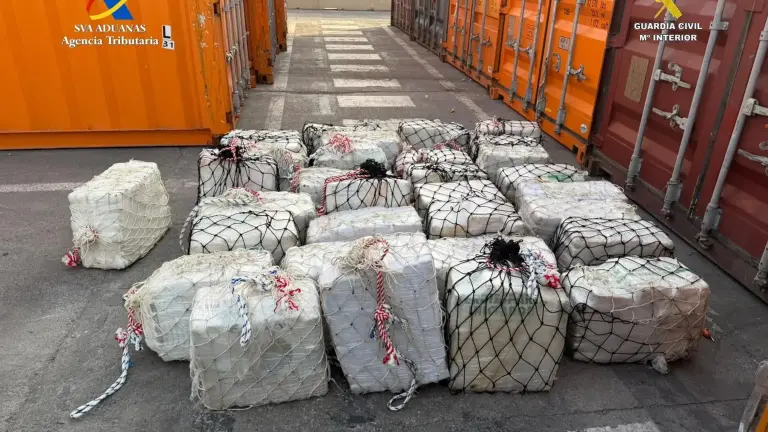 España incauta 862 kilos de cocaína en un contenedor procedente de Guayaquil: estaba oculto entre azúcar