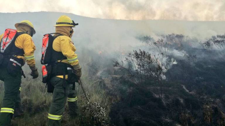 Se registra incendio en el cerro Atacazo, al sur de Quito