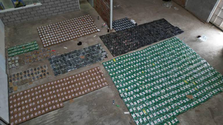 Descubren más de una tonelada de cocaína dentro de una bodega de arroz, utilizada como fachada en Yaguachi