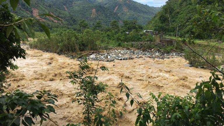 Alerta por desbordamiento de ríos a causa de intensas lluvias