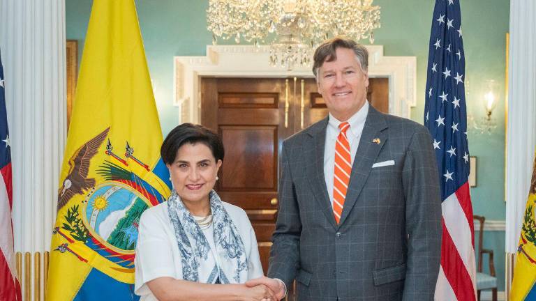 En octubre último, la canciller Gabriela Sommerfeld se reunió con el subsecretario de Estado de los EEUU, Christopher Landau. El funcionario felicitó hoy a Daniel Noboa por la captura del líder de Los Lobos.