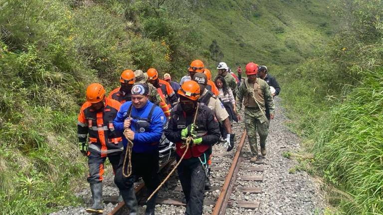 La mujer se encontraba sobre el río Chanchán, en el sector de Pistishí, en Chimborazo.