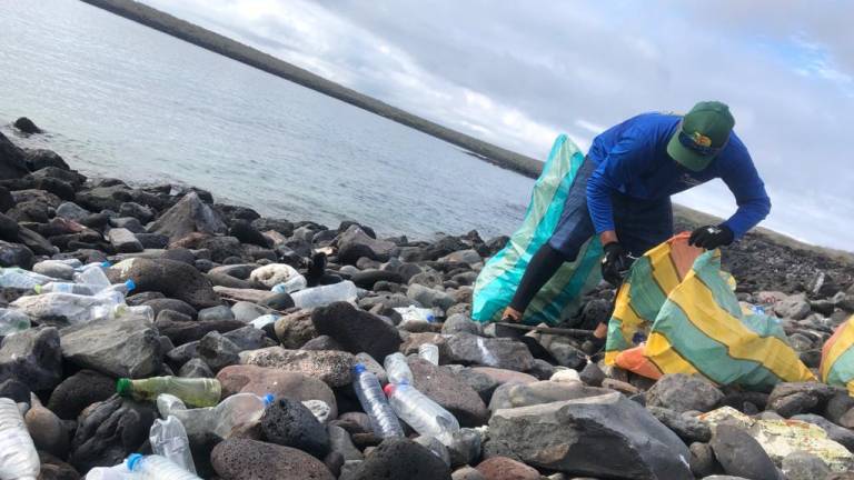 Guardaparques retiran más de dos toneladas de desechos de las costas de Galápagos