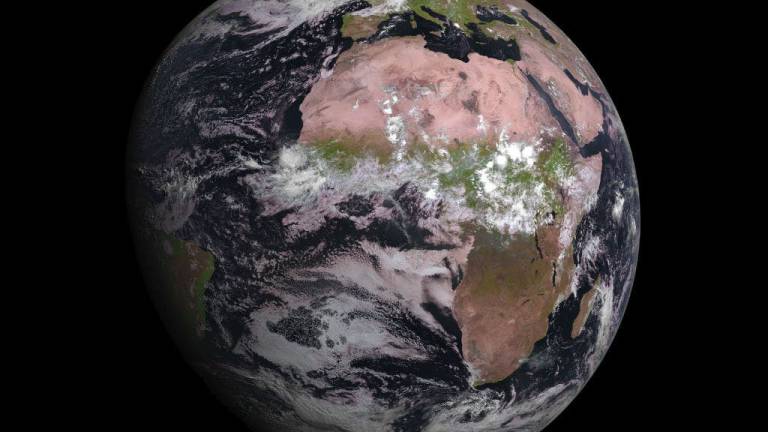 La primera foto de la Tierra capturada por el satélite MSG-4