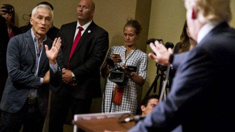 Comunidad latina rechaza actitud de Trump hacia Jorge Ramos