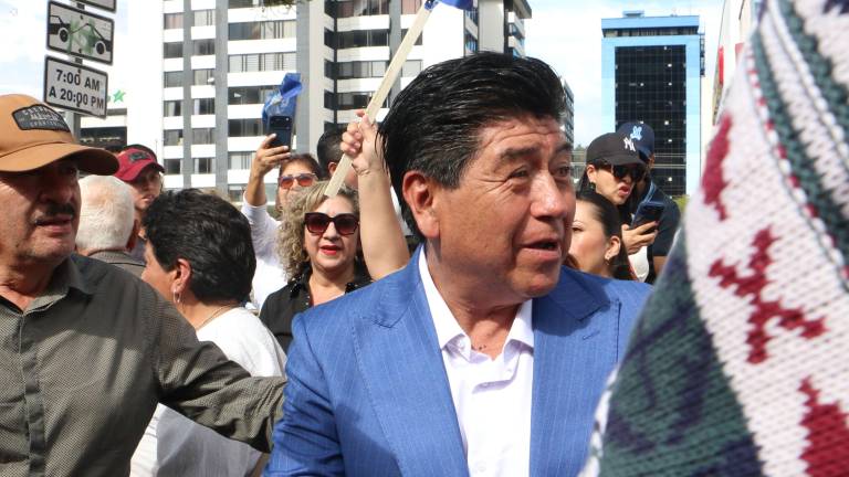 El candidato a la alcaldía de Quito, Jorge Yunda Machado, por el partido Avanza.