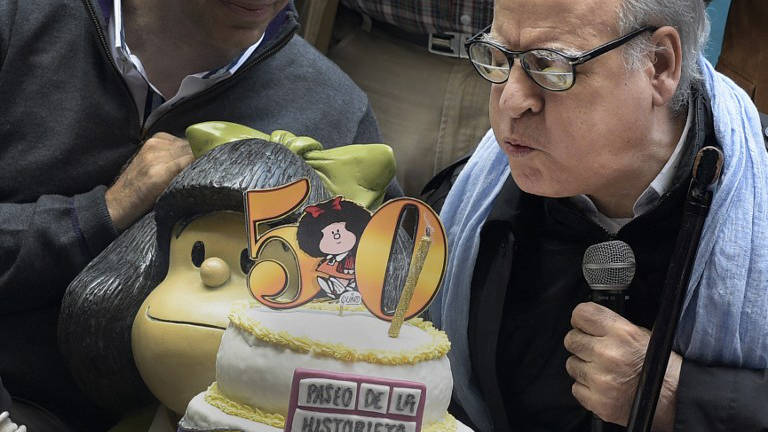 Quino no cree que el mundo pueda celebrar otros 50 años de Mafalda