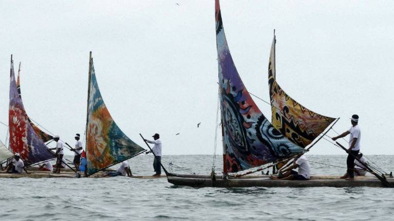 Balsas, tradición que se mantiene desde las culturas Valdivia y Huancavilca