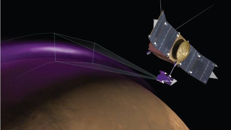 La NASA halla auroras intensas y una enigmática nube de polvo en Marte