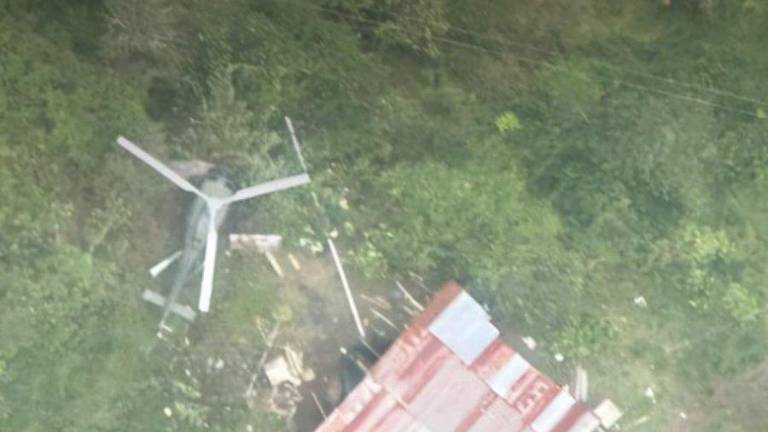 Helicóptero militar se accidentó mientras buscaba zonas de minería ilegal en Imbabura