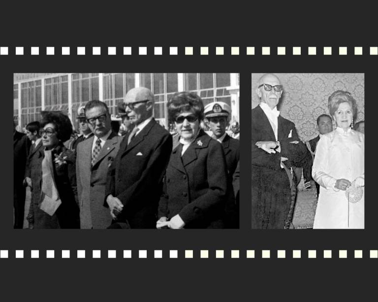 $!Velasco Ibarra y su esposa Corina.