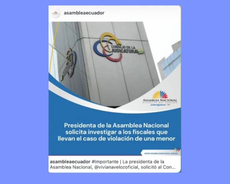 $!Viviana Veloz pidió a la Judicatura que investigue a los fiscales que estuvieron a cargo del caso.