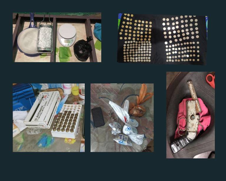 $!Algunos objetos que se incautaron en el operativo 'Impacto 147'.