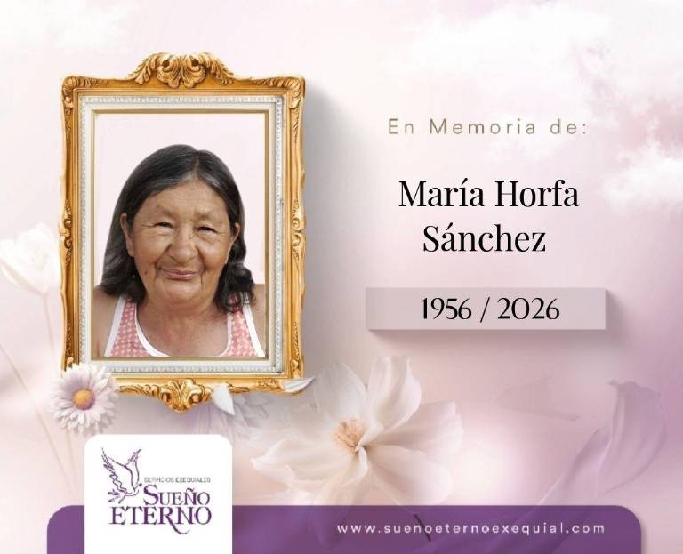 $!Parte mortuorio de María Horfa.