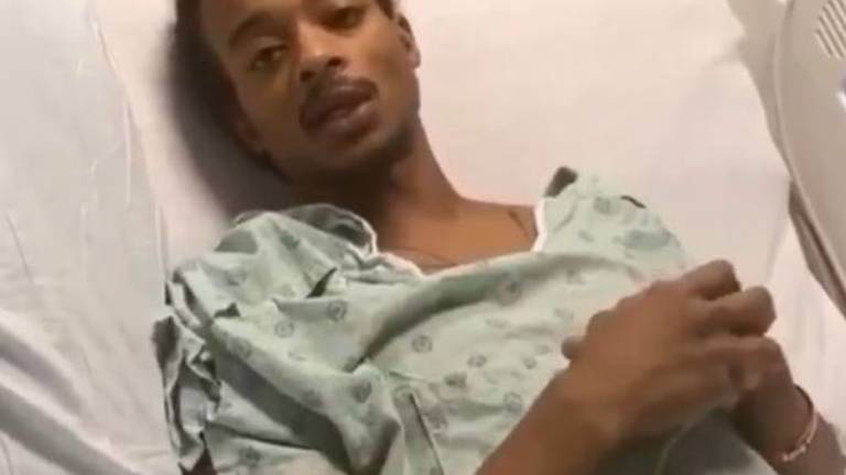 Jacob Blake grabó un video desde el hospital, tras ser baleado siete veces por policía en EE.UU.